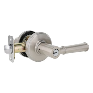 [Home Depot] GlucksteinElements Hazelton Satin Nickel Keyed Entry Door Lever - $16.78 (40% off / reg $28))