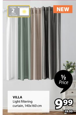 Villa Light filtering curtain
