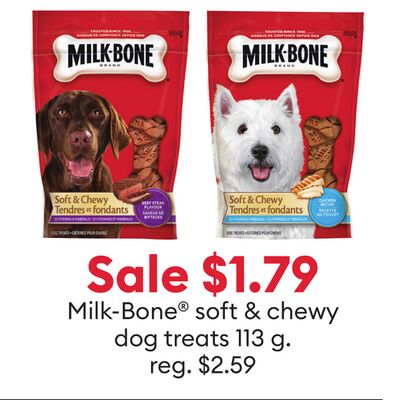 Sale $1.79 Milk-Bone® soft & chewy dog treats