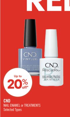 CND NAIL ENAMEL or TREATMENTS