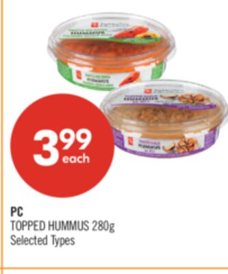 PC TOPPED HUMMUS