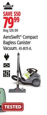BISSELL AeroSwift® Compact Bagless Canister Vacuum.