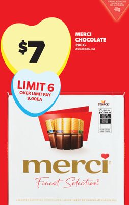 MERCI CHOCOLATE, 200 G