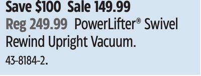 BISSELL PowerLifter® Swivel Rewind Upright Vacuum