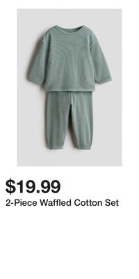 2-Piece Waffled Cotton Set