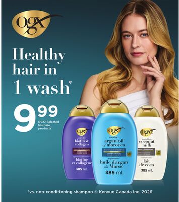 OGX® Selected haircare products