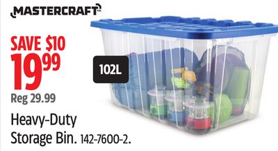 MASTERCRAFT Heavy-Duty Storage Bin.