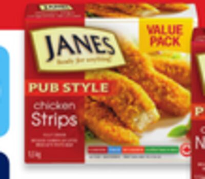 Janes Pub Style breaded chicken nuggets or strips