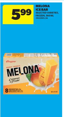 MELONA ICE BAR, 560 ML