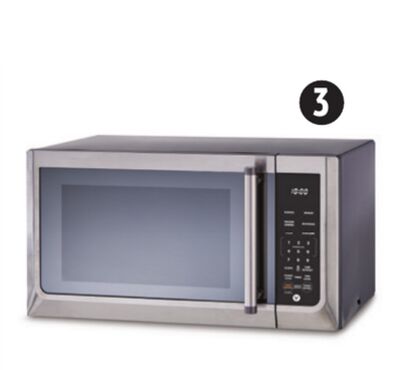 1.1 Cu-Ft Microwave Stainless steel.