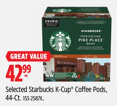 Selected Starbucks K-Cup® Coffee Pods