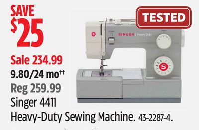 Singer 4411 Heavy-Duty Sewing Machine.