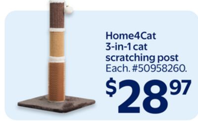 Home4Cat 3-in 1 cat scratching post