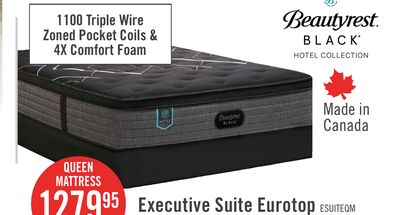 Beautyrest Black Hotel Executive Suite Eurotop Firm Queen Mattress