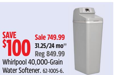 Whirlpool 40,000-Grain Water Softener