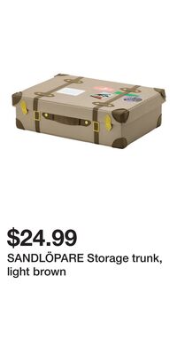 SANDLÖPARE Storage trunk, light brown
