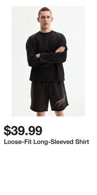 Loose-Fit Long-Sleeved Shirt
