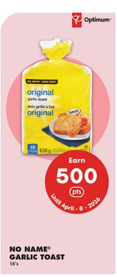 NO NAME® GARLIC TOAST, 16's