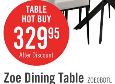 Zoe Dining Table with Glass Top, Metal Geometric Base, 47"W Round - Black