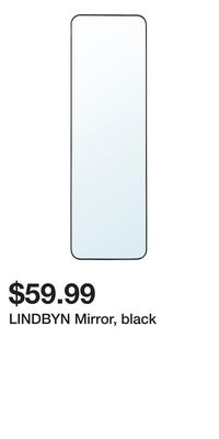LINDBYN Mirror, black