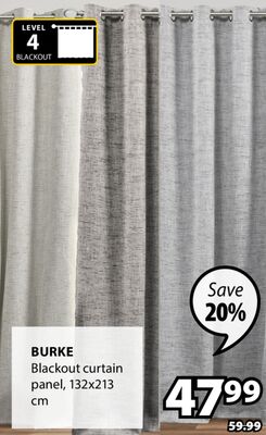 Burke Blackout curtain panel