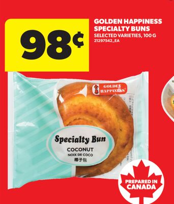 GOLDEN HAPPINESS SPECIALTY BUNS, 100 G