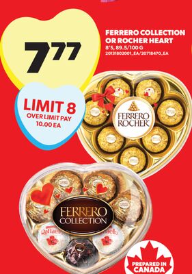 FERRERO COLLECTION OR ROCHER HEART 8' S, 89.5/100 G