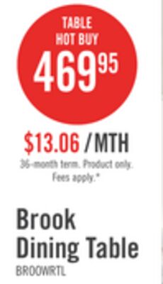 Brook Dining Table with 42-54"W Extension, Round - White/Brown