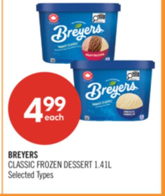 BREYERS CLASSIC FROZEN DESSERT