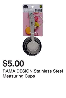 RAMA DESIGN Stainless Steel Measuring Cups