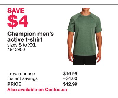 Champion men's active t-shirt
