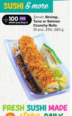 Zenshi Shrimp, Tuna or Salmon Crunchy Rolls