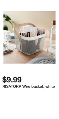 RISATORP Wire basket, white