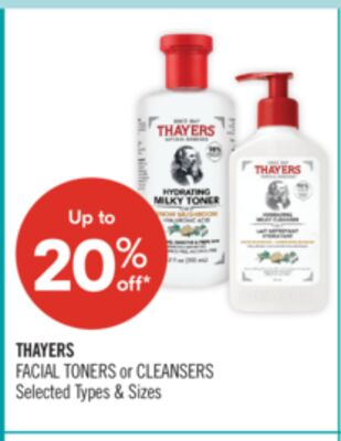 THAYERS FACIAL TONERS or CLEANSERS