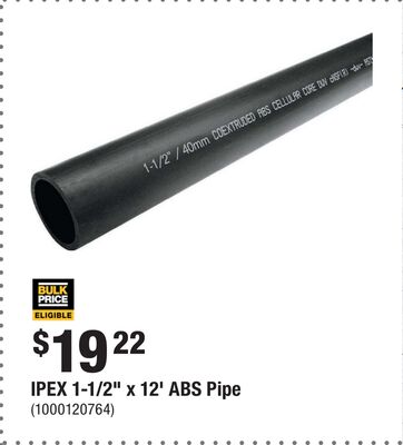 IPEX 1-1/2" x 12' ABS Pipe