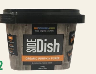 Big Country Raw Organic Pumpkin Purée Side Dish