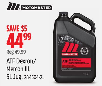 ATF Dexron/ Mercon III, 5L Jug.
