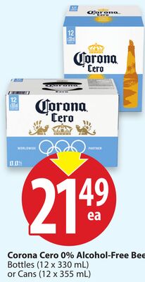 Corona Cero 0% Alcohol - Free Beer 