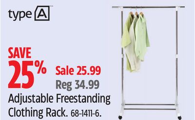 type A Adjustable Freestanding Clothing Rack.