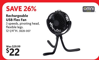 Rechargeable USB Flex Fan
