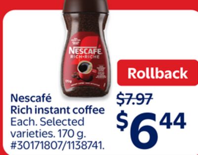 Nescafé Rich instant coffee
