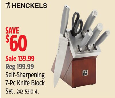HENCKELS Self-Sharpening 7-Pc Knife Block Set