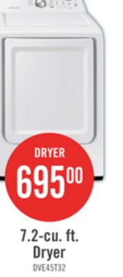 Samsung 7.2 Cu. Ft. Electric Dryer - White - DVE45T3200W/AC