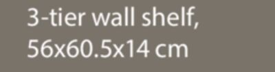 SIGMUND 3-tier wall shelf