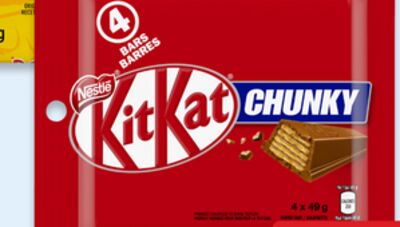 Coffee Crisp 4 x 50 g or KitKat 4 x 49 g chocolate bars