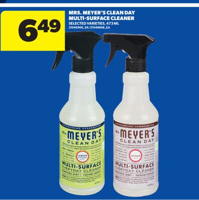 MRS. MEYER'S CLEAN DAY MULTI-SURFACE CLEANER, 473 ML