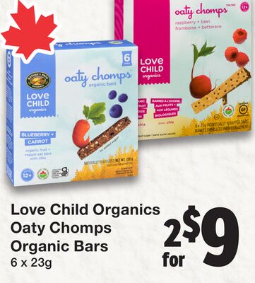 Love Child Organics Oaty Chomps Organic Bars