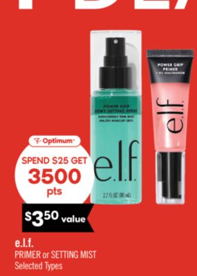 e.l.f. PRIMER or SETTING MIST