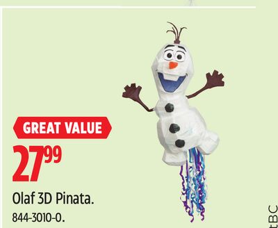 Olaf 3D Pinata.