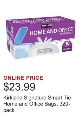 Kirkland Signature Smart Tie Home and Office Bags, 320-pack